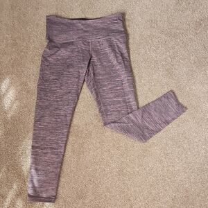 NWOT Tuff Athletics Womens Purple Heathered Leggings